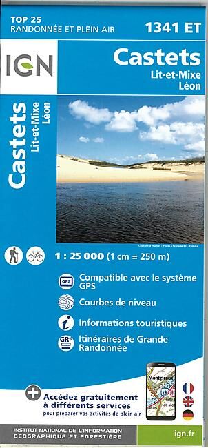 IGN - TOP 25 1341 ET CASTETS 1 25 000