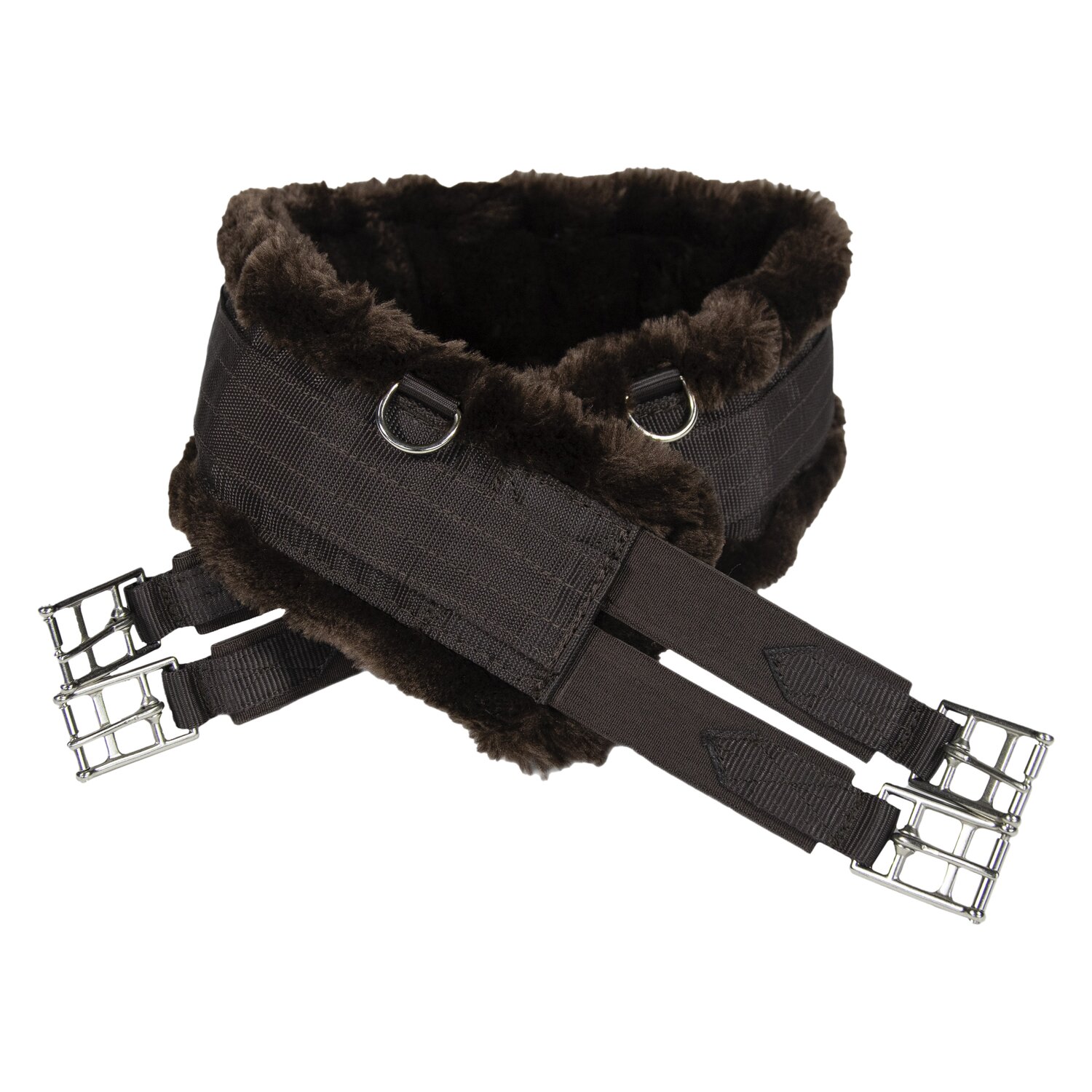 KENTUCKY Lammfell-Sattelgurt - brown/brown