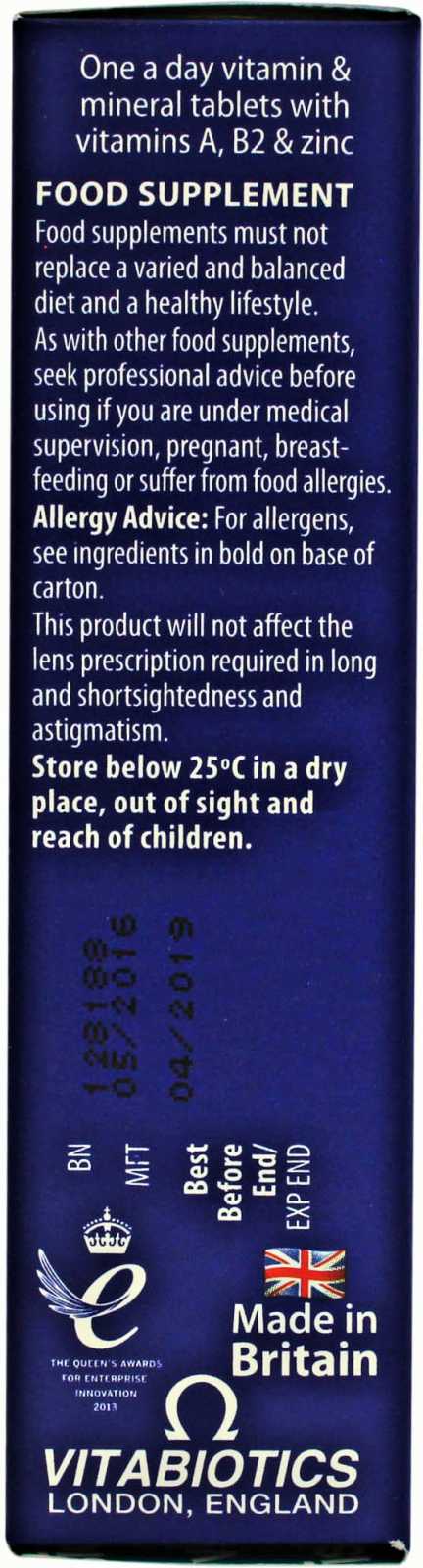 Vitabiotics Visionace Original 30 comprimidos