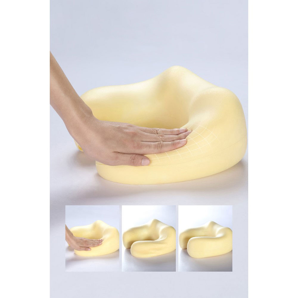 Shiatsu Nacken Massage Kissen Tiefenknetmassage Massagegerät mit Wärmefunktion - Grau / Braun