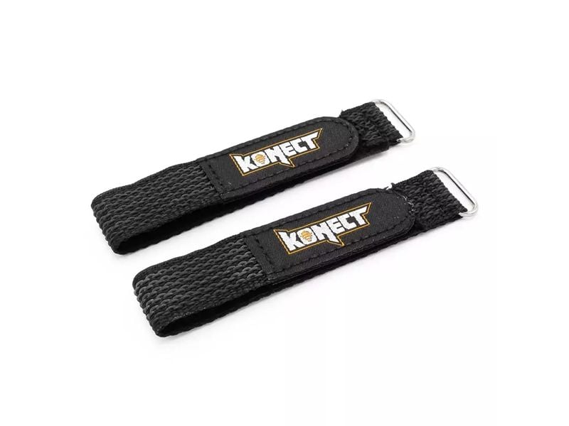 Konect Akku-Klettband 200 mm, 2 Stück Akku-Strap mit Klett