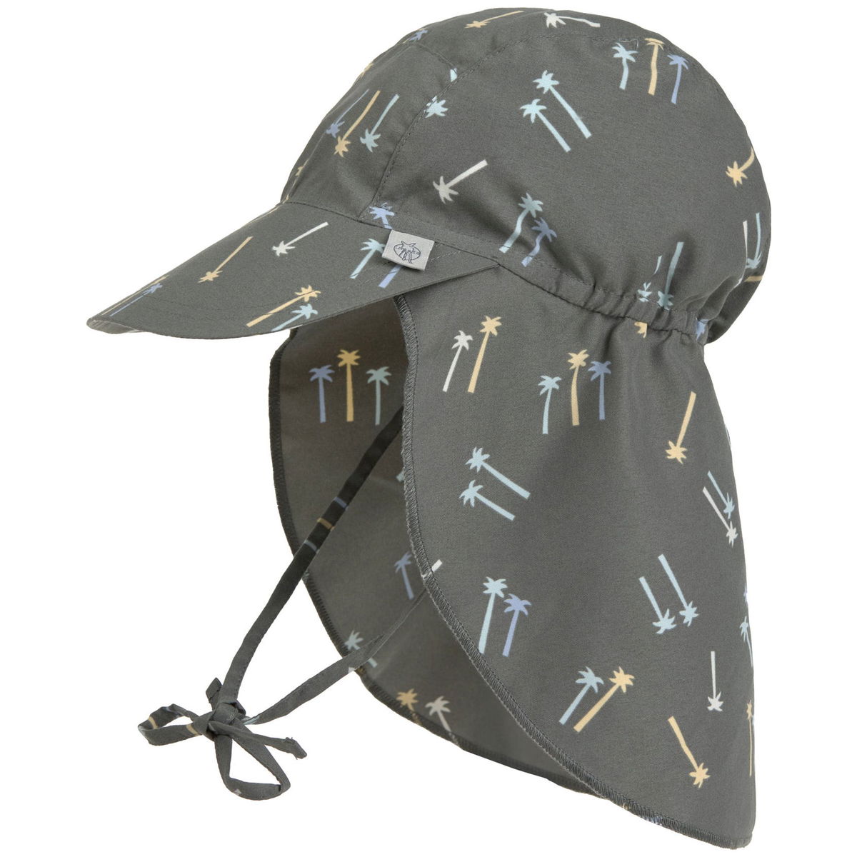 LässigLässig   Sonnenhut mit Nackenschutz Motiv palms deep olive 46/49