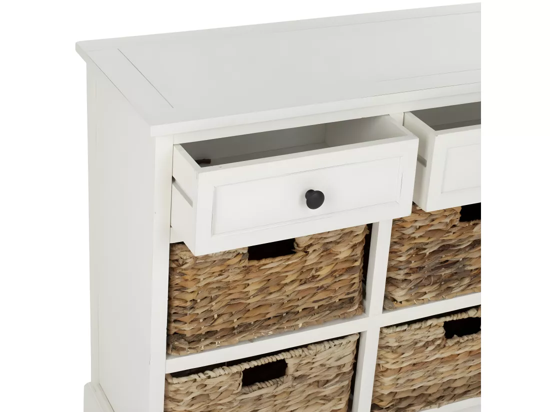 Meubles de rangement Distressed & Cream 33 X 75 X 70.1 cm - Veta