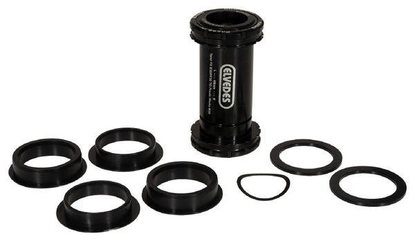 Boitier de Pédalier Elvedes Twist Fit BB30/PF30 pour Praxis Noir