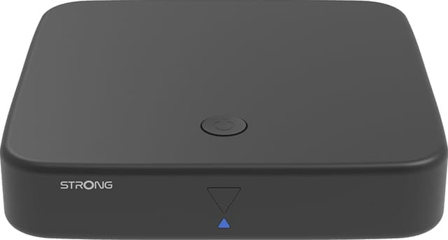 Strong Hybrid DVB-T2 og Android TV Box 4K UHD streamingenhed (sort)