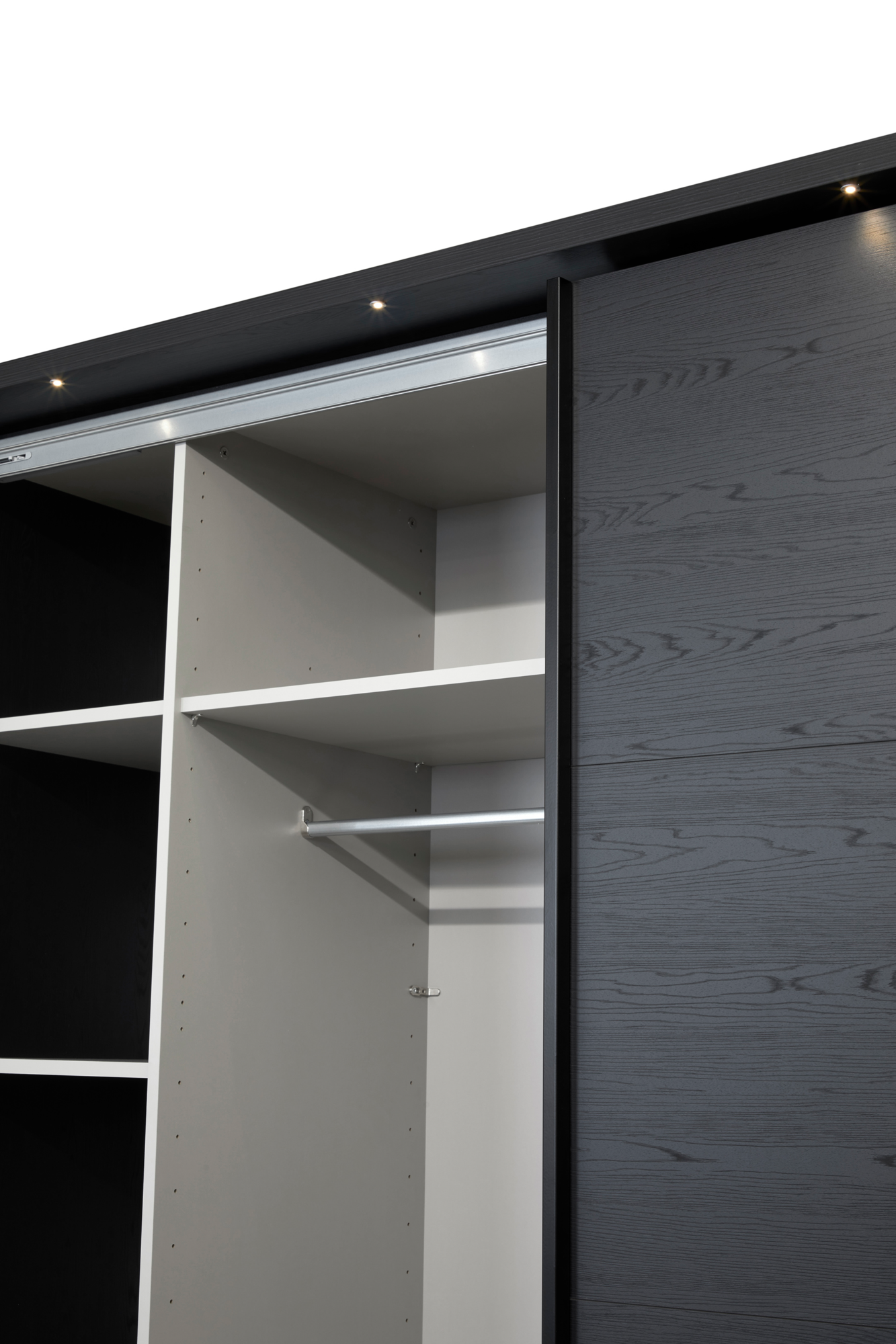 Kledingkast Nox 217 x 221 x 63 cm - Zwart
