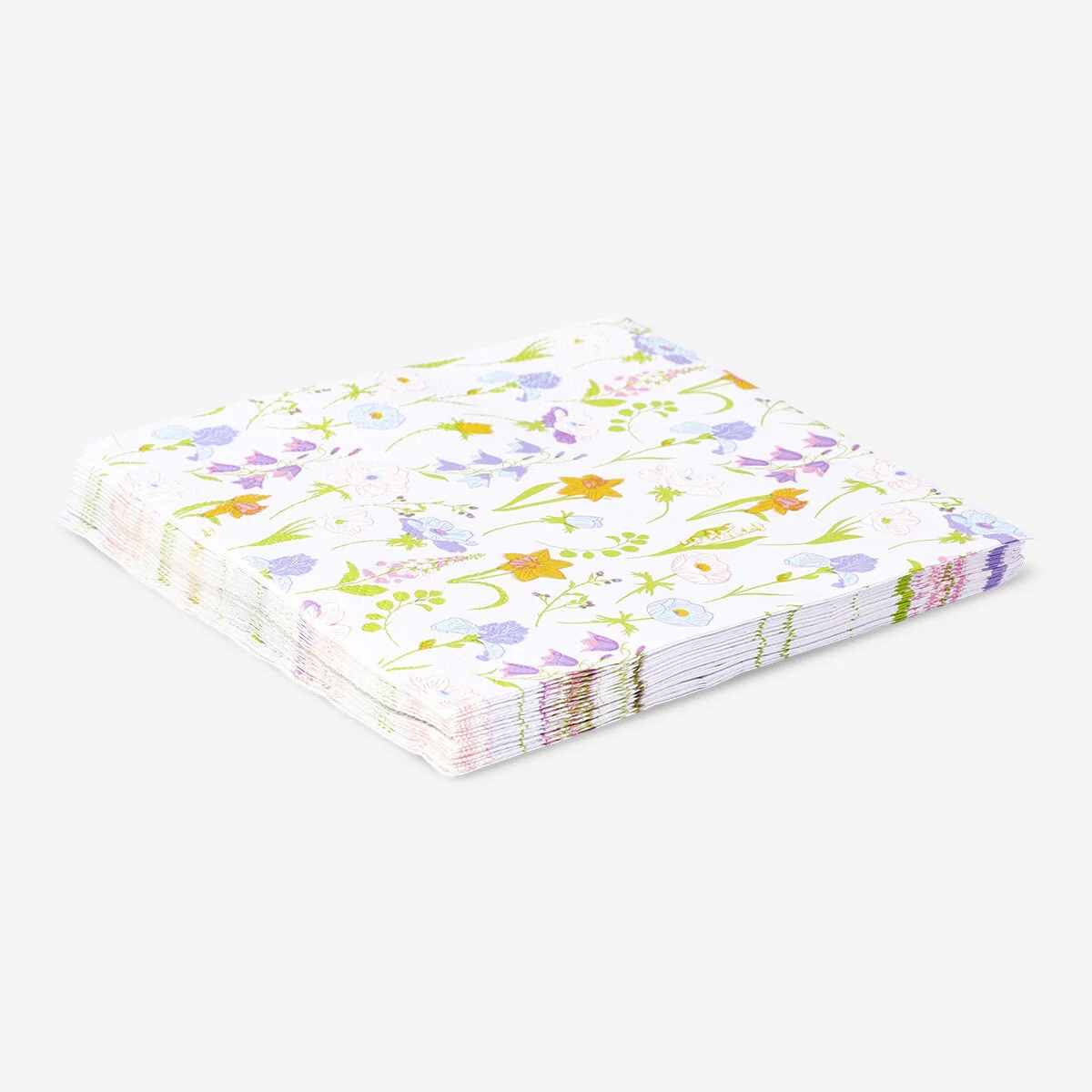 Servietter med blomster i forårstema - 16 stk