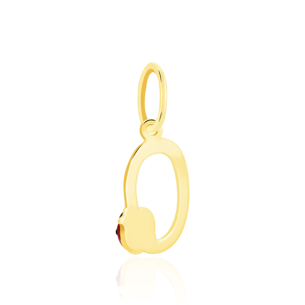 Pendentif Helidie Coccinelle Lettre Or Jaune