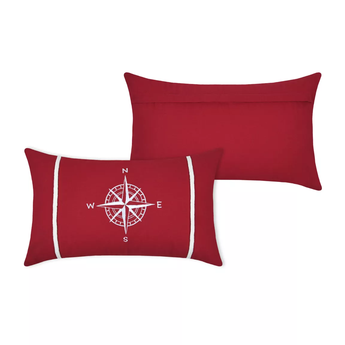 Coussin rectangulaire coton (30 x 50 cm) Fregate Rouge