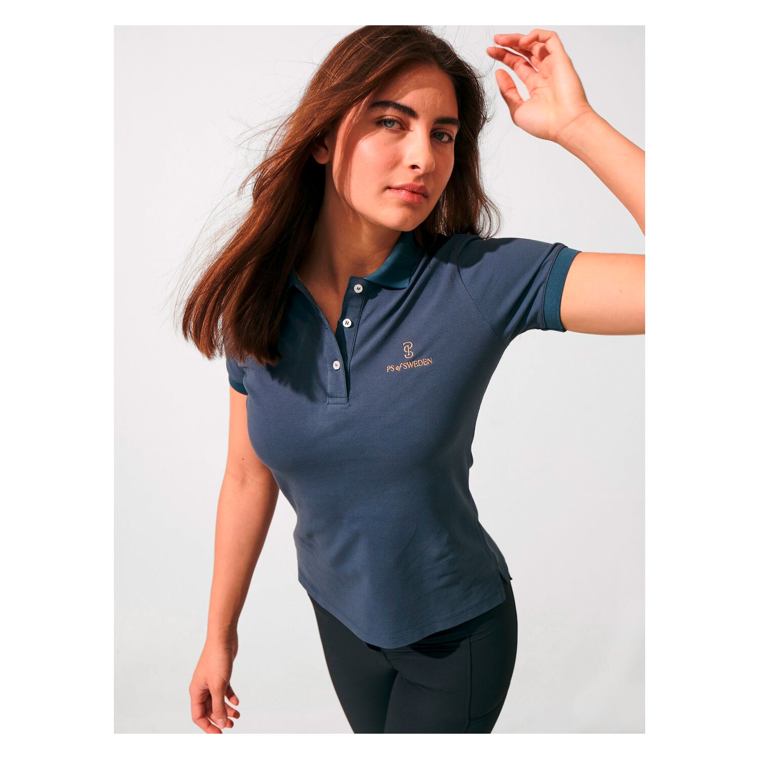 PS of SWEDEN Polo-Shirt Lewis  - stormblue