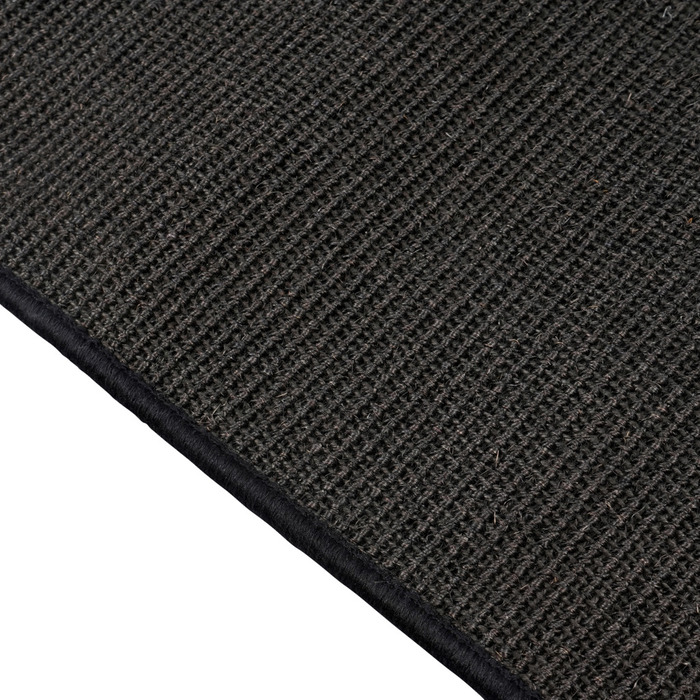 Sisal tæppe sort 70 x 140 cm