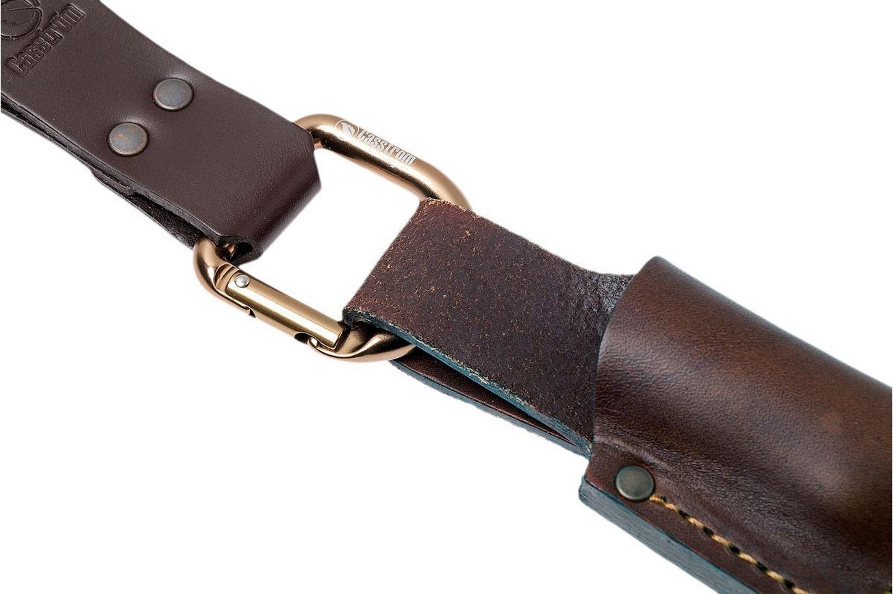 Casström Dangler & Belt Loop Brown, riemlus voor messenschedes 10103
