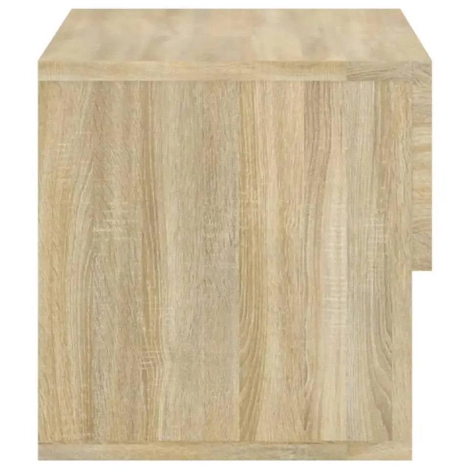 vidaXL - Wandnachtkastje - Bruin - Bewerkt hout - 2 stuks