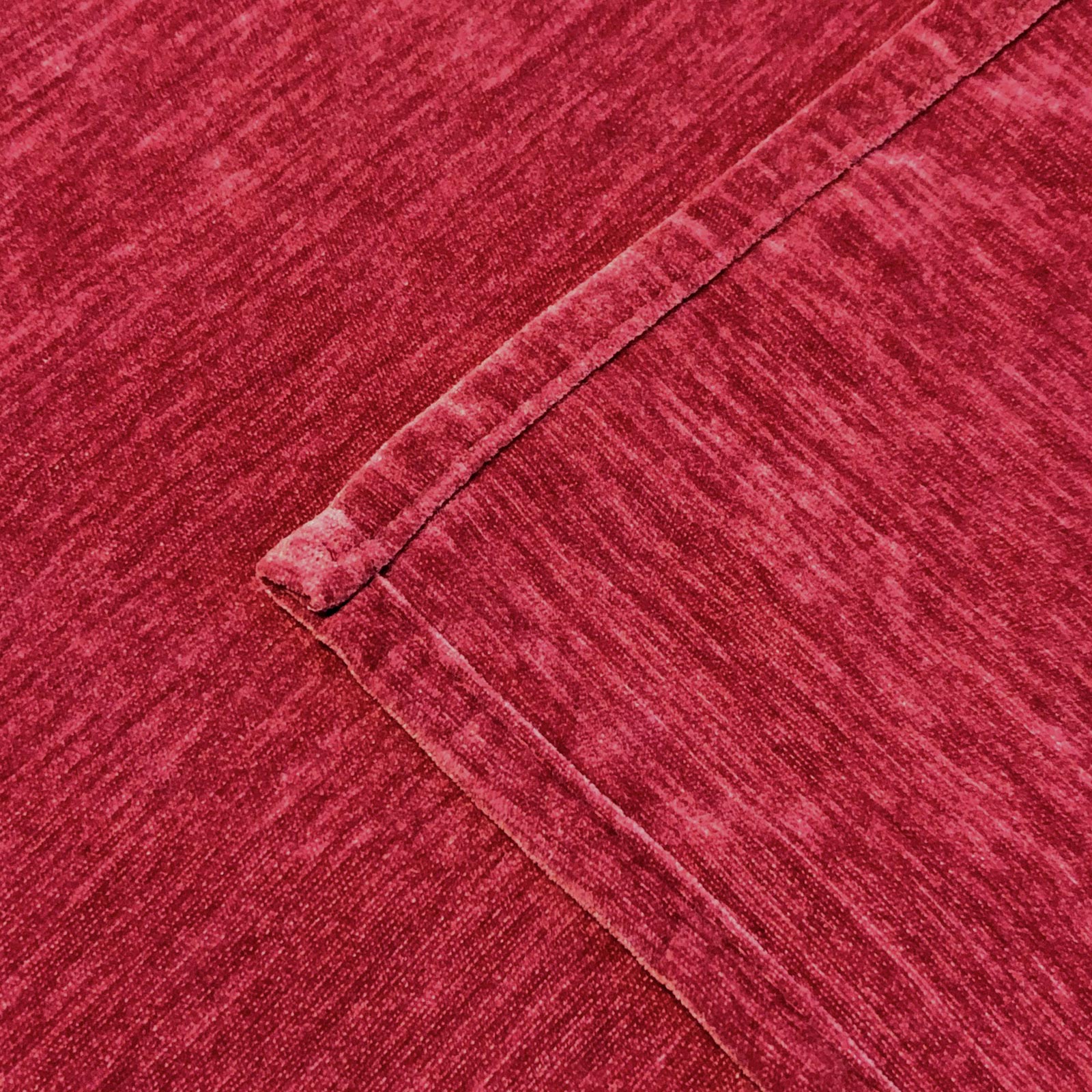 Kombibandschal WOLLY - bordeaux - Thermo-Chenille - 145x135 cm