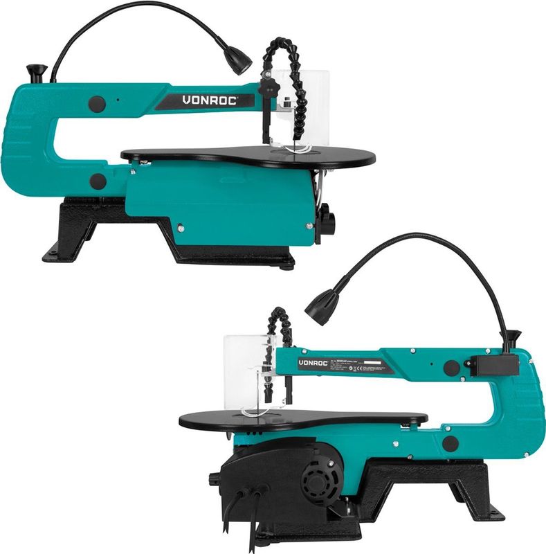 VONROC - Figuurzaagmachine - 120W - Inclusief 6 Zaagbladen