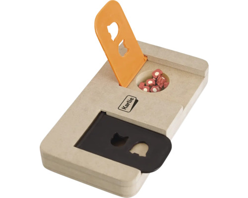 Karlie Brain Train Raadsel Hondenspeelgoed, 22 x 13 x 3 cm, Hout en Kunststof, Intelligentiespeelgoed, Snoepgoed, Activiteitenspeelgoed, Interactief Speelgoed
