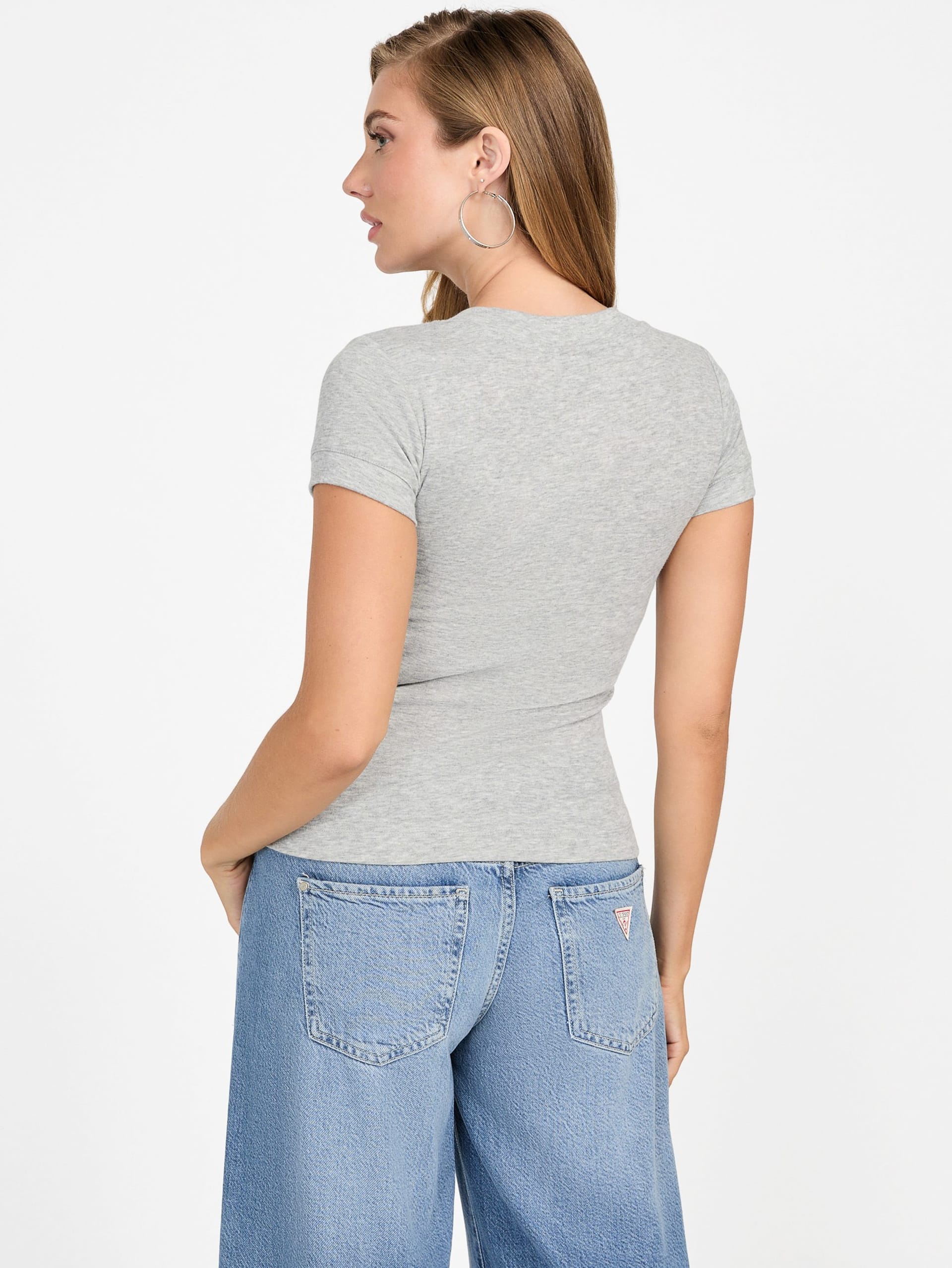 Blusa Eco Tina com Decote em V
