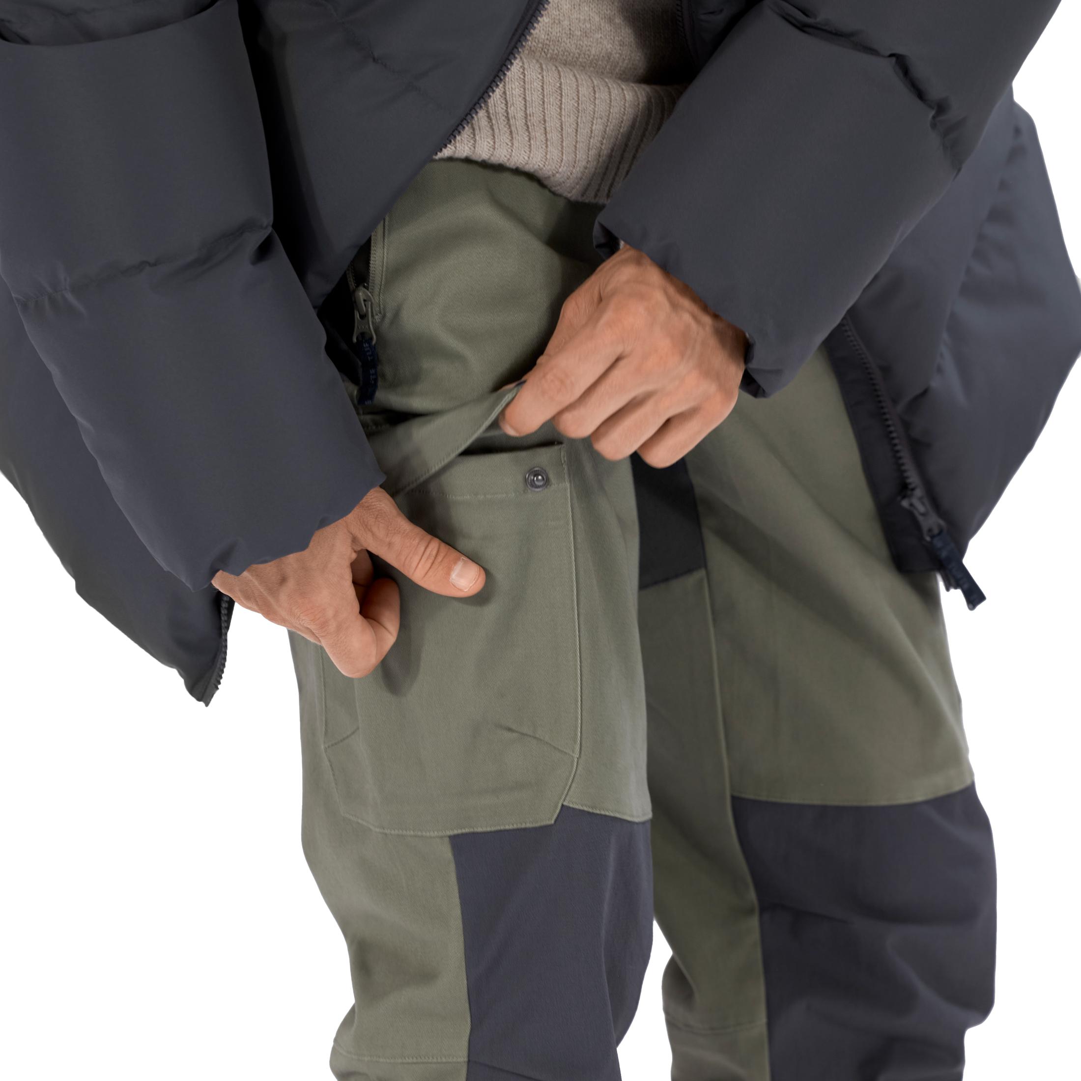 Tufte Hazel Hiking Pants Vetiver Gray Pinstripe