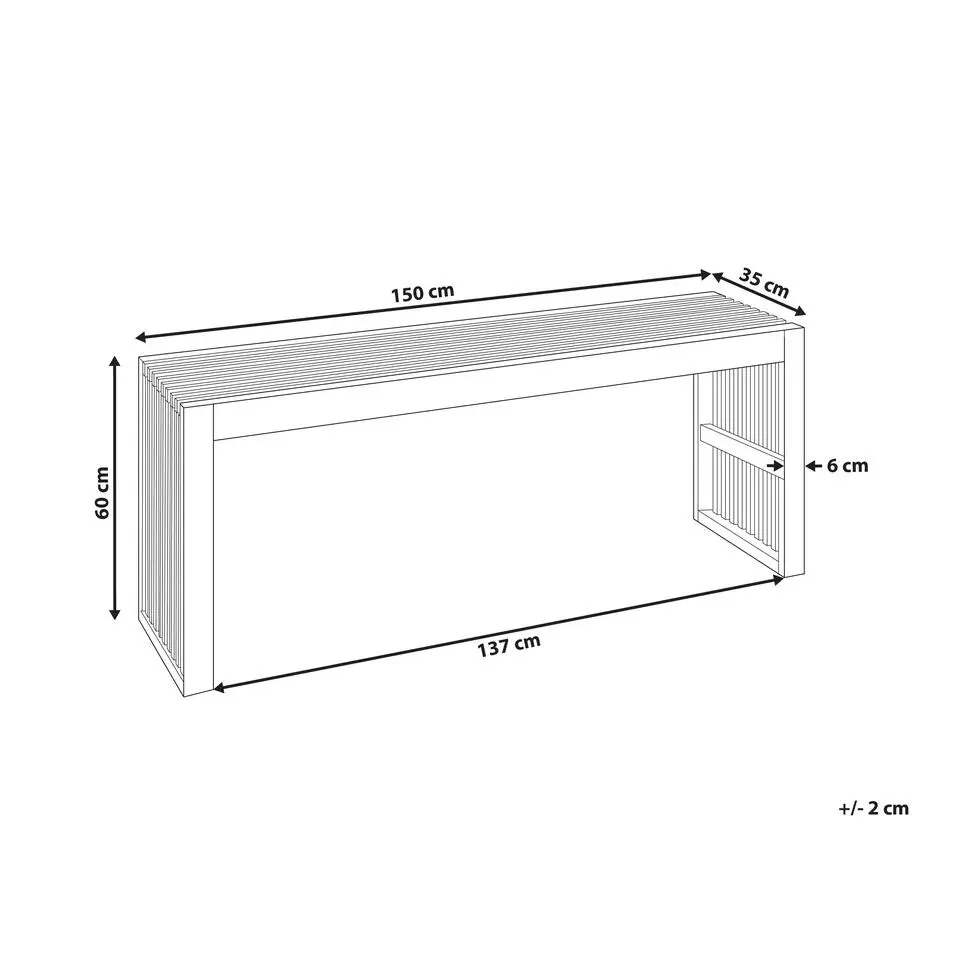 BELLANO - Tuintafel - Lichthout - Acaciahout