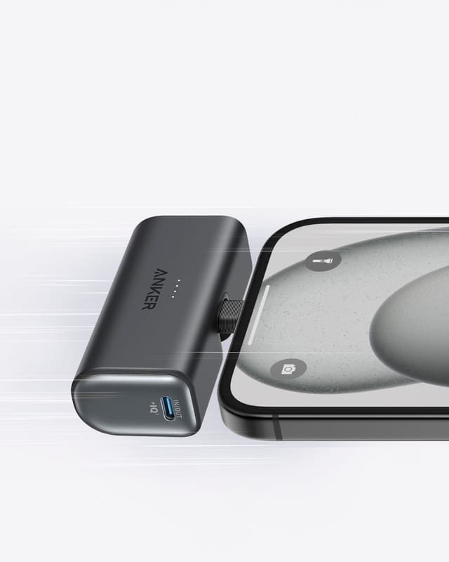 Anker Nano Power Bank backup-strømforsyning, 5000 mAh, sort