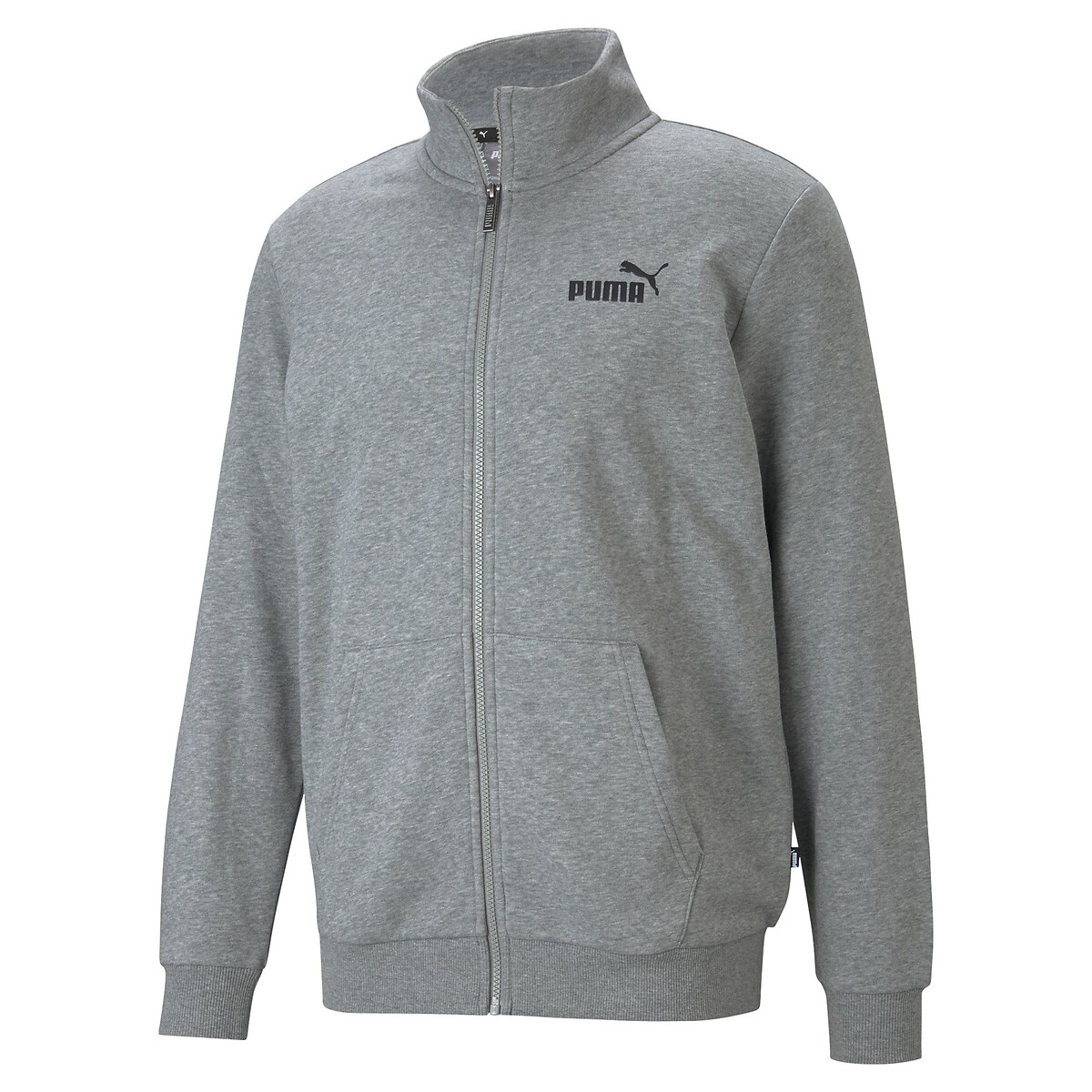 Suéter PUMA com zíper e logo pequeno essencial