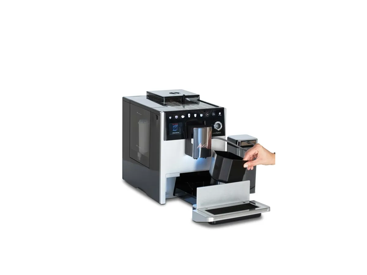 Melitta F63/0-201, Espressomaskine, 1,8 L, Kaffebønner, Indbygget kværn, 1400 W, Sølv
