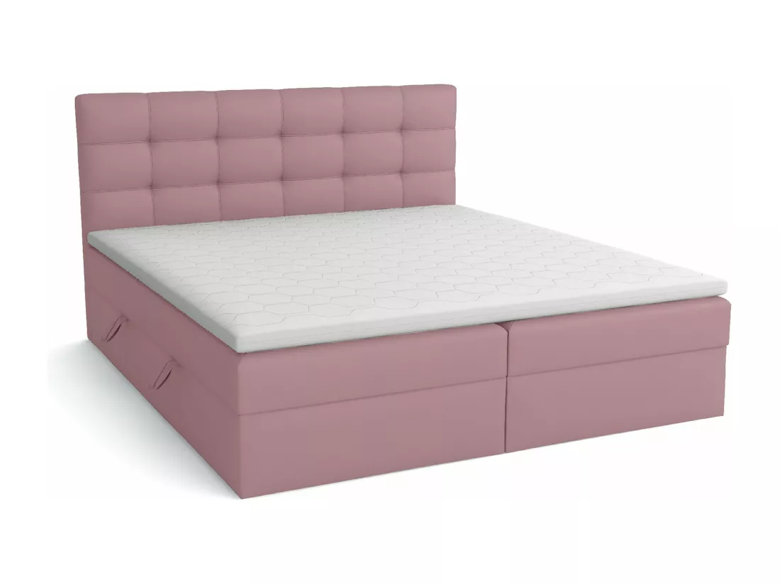 LIT BOXSPRING avec coffre de lit Glame 180x200 cm, Lux 28 (Rose pâle)