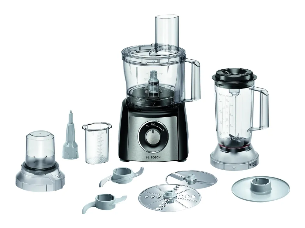Bosch MultiTalent 3 Plus MCM3PM386, food processor (black / brushed stainless steel)