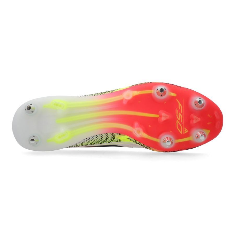 adidas F50 Elite SG Pure Victory - Blanc/Noir/Jaune