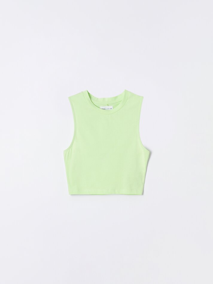Blusa sem mangas - Verde claro
