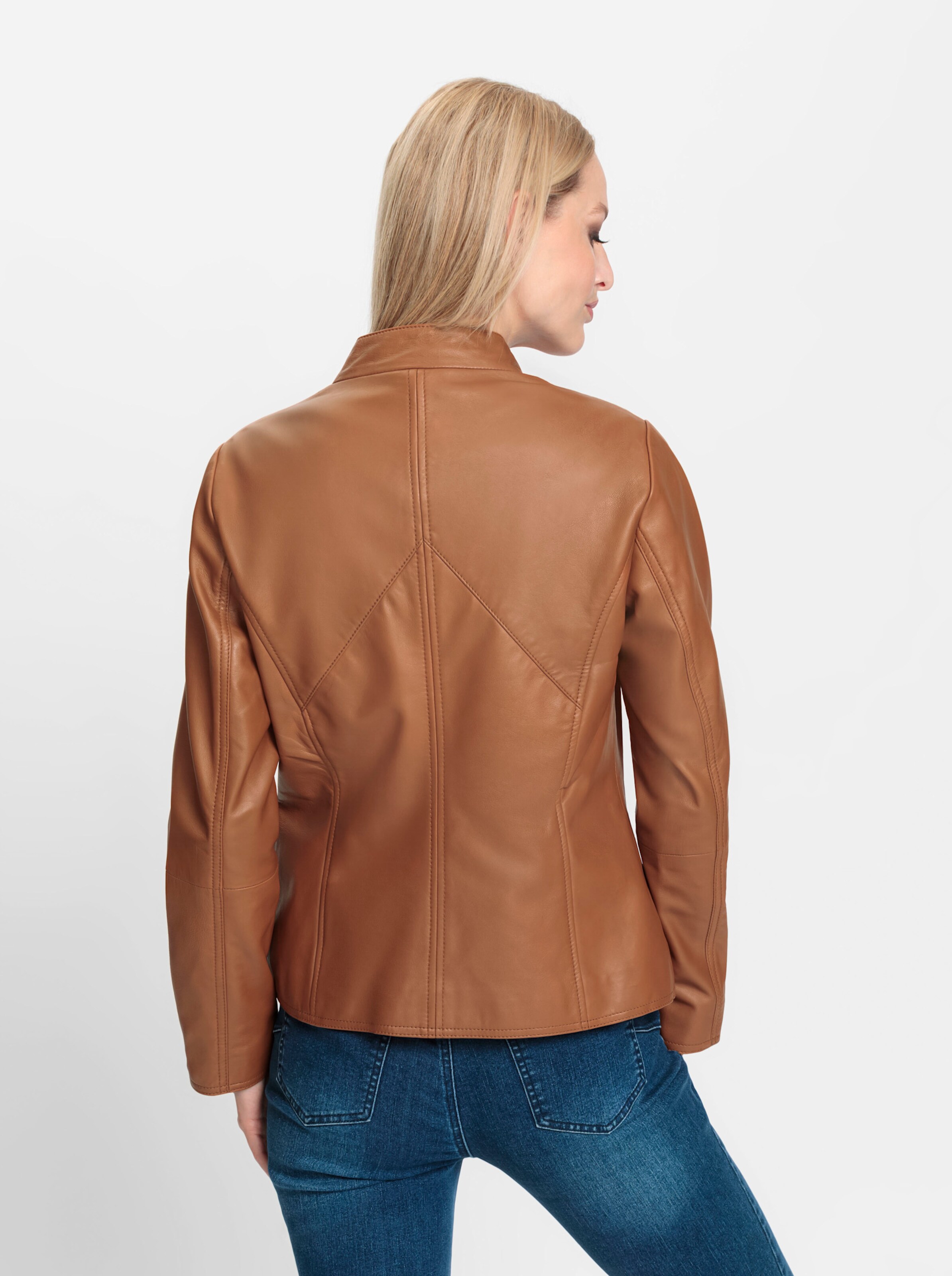 Leder-Jacke