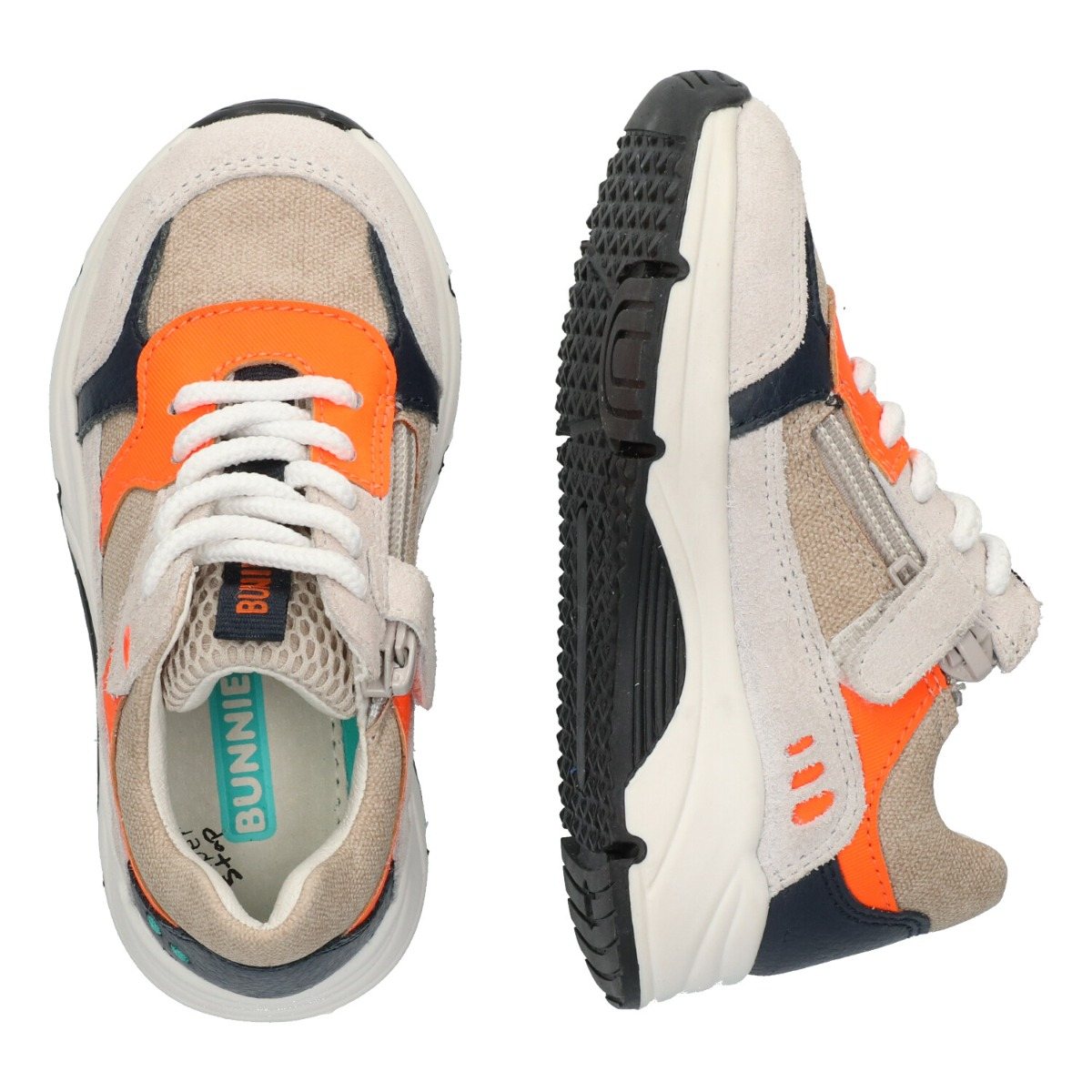 Fabian Force - Lage Sneakers Bunnies Oranje