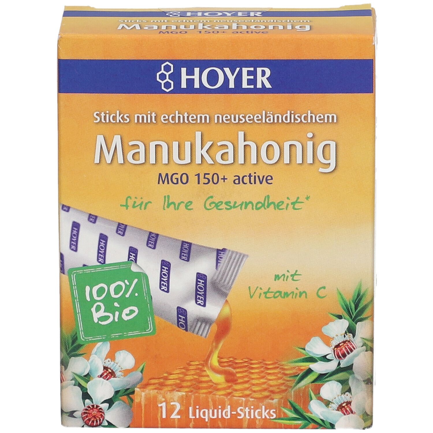 HOYER Manukahonig Liquid-Sticks