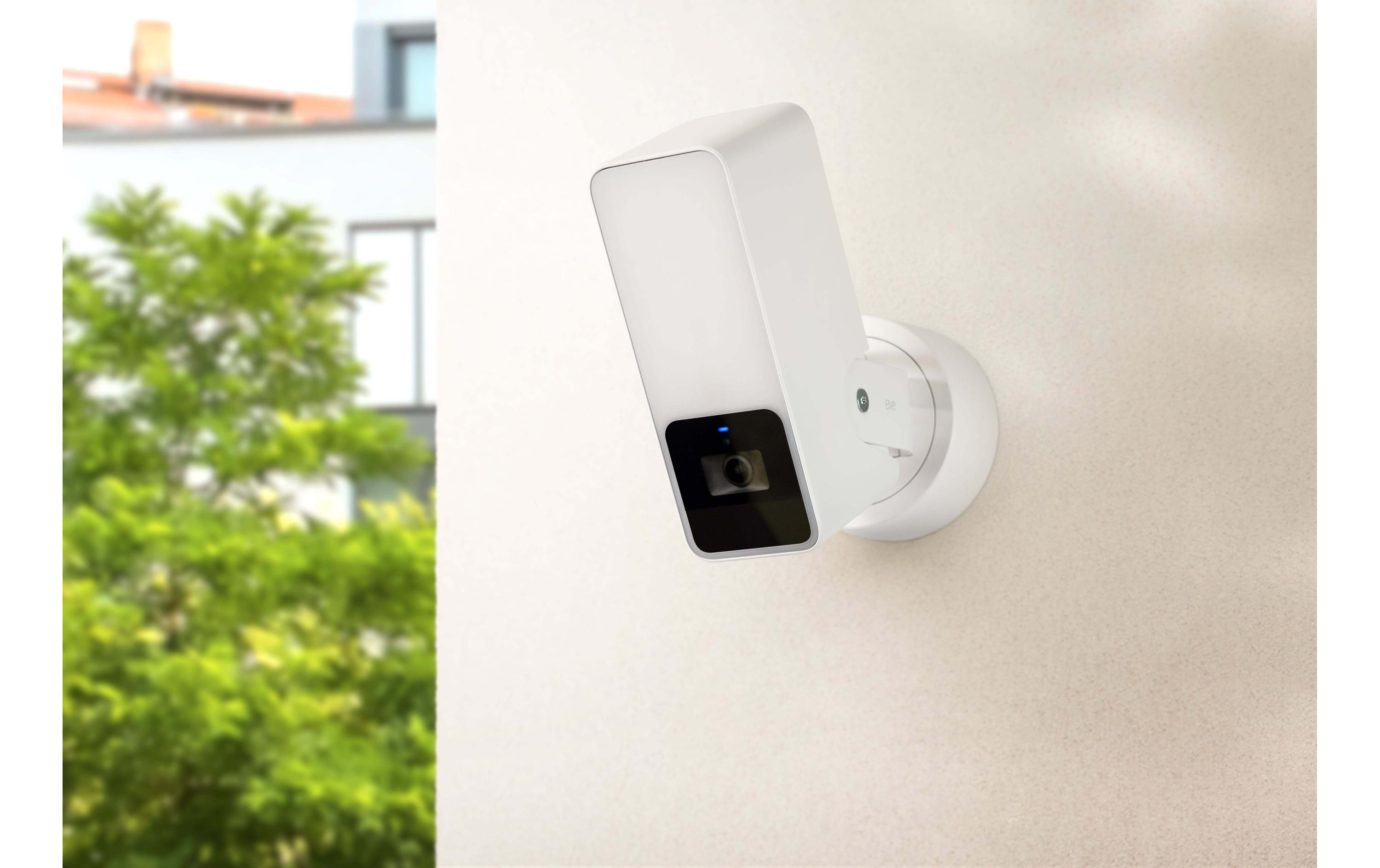 Eve Outdoor Cam Weiss<br>Smarte Aussenkamera mit Flutlicht