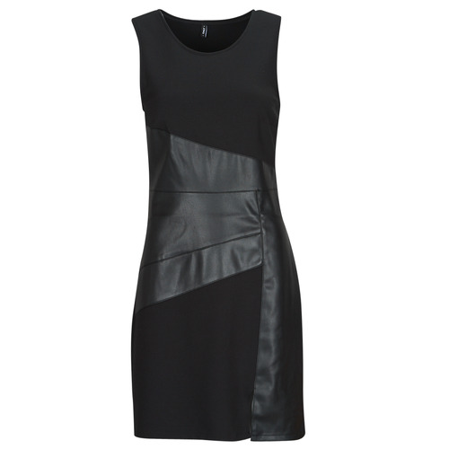 Only - ONLMARIANNE FAUX LEATHER MIX DRESS OTW - Noir