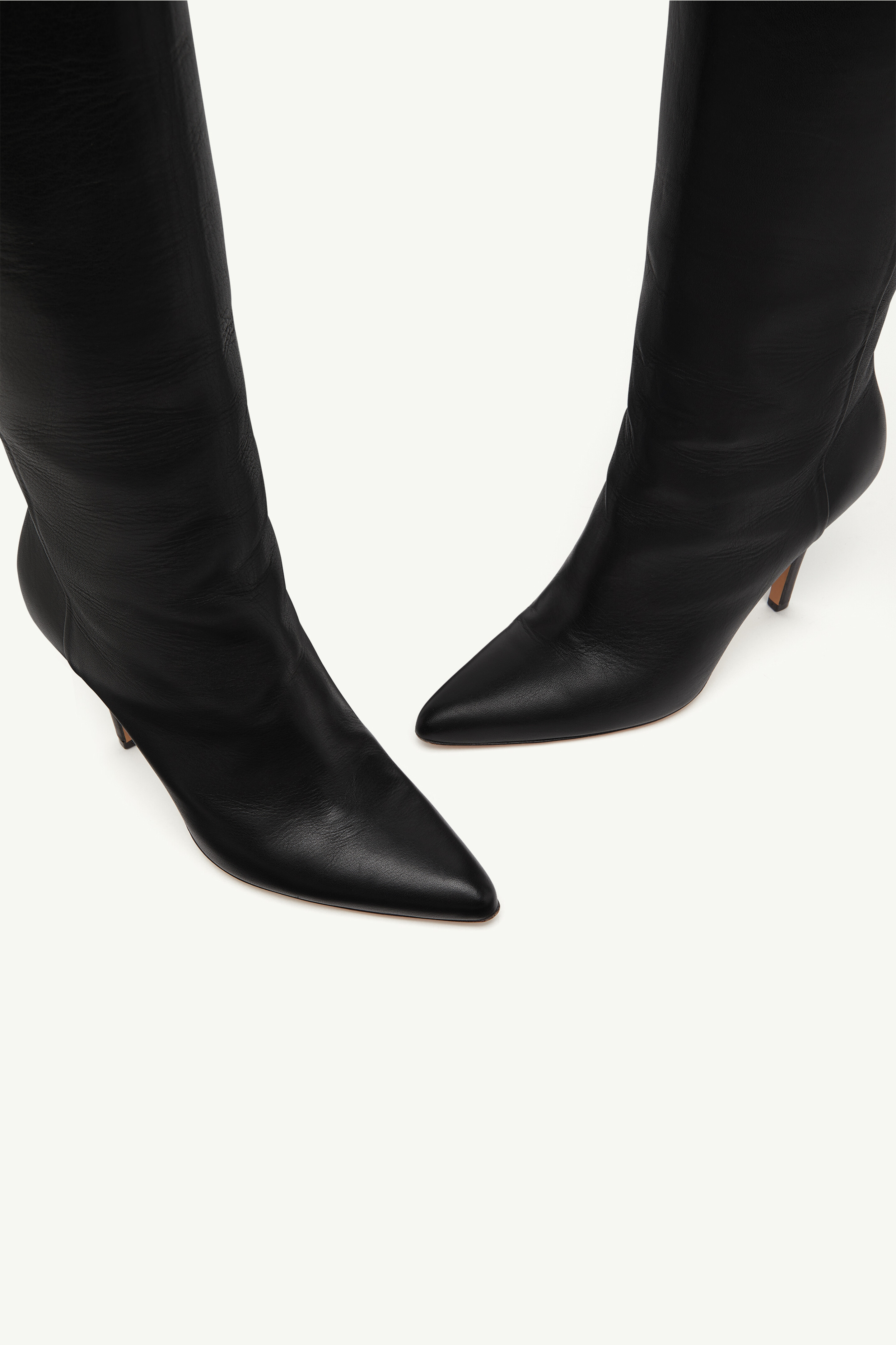 Bottes hauteur genoux Architype en cuir pour femme | MM6