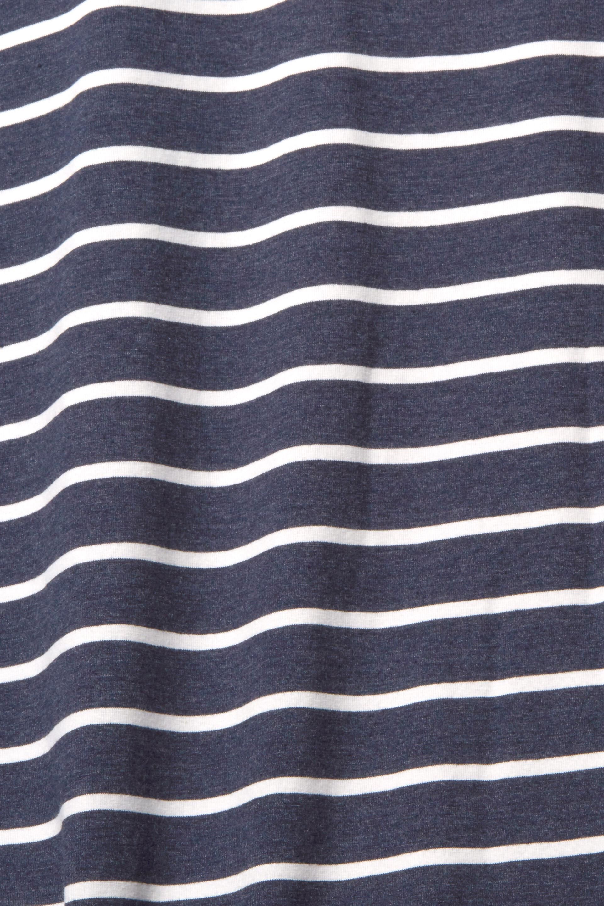 Chemise de nuit en jersey à motif rayé