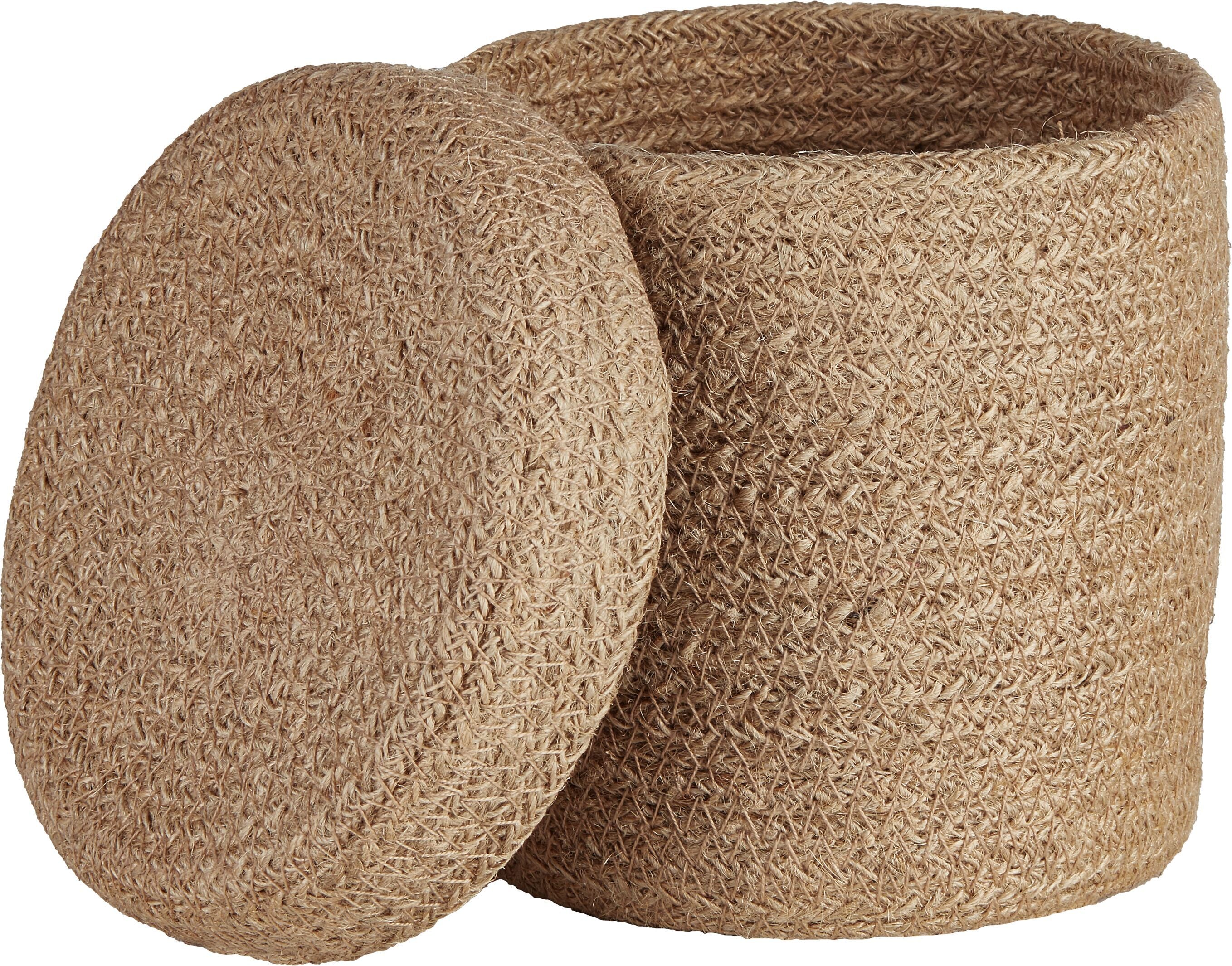 AIONA Korb - Beige / H: 14.0 cm