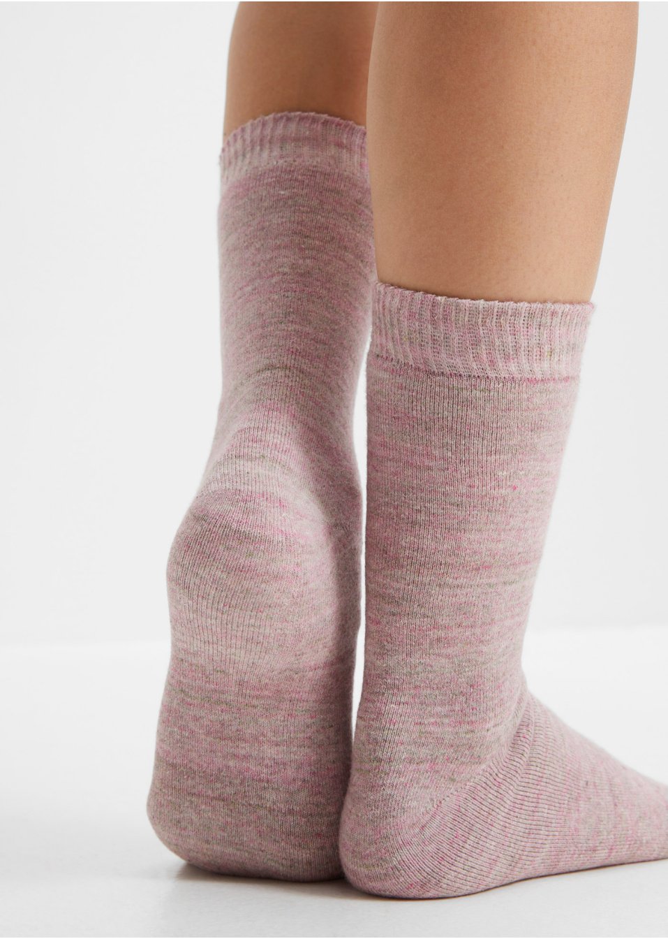 Lot de 4 paires de chaussettes thermo en coloris chinés