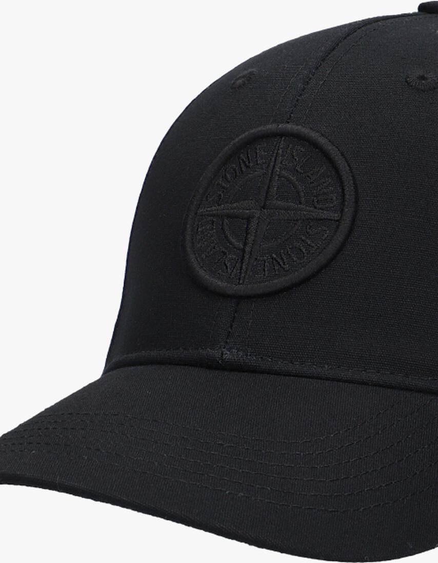 zwarte stone island pet baseball cap