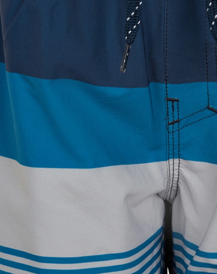 Badeshorts STRIPES in blau/grau