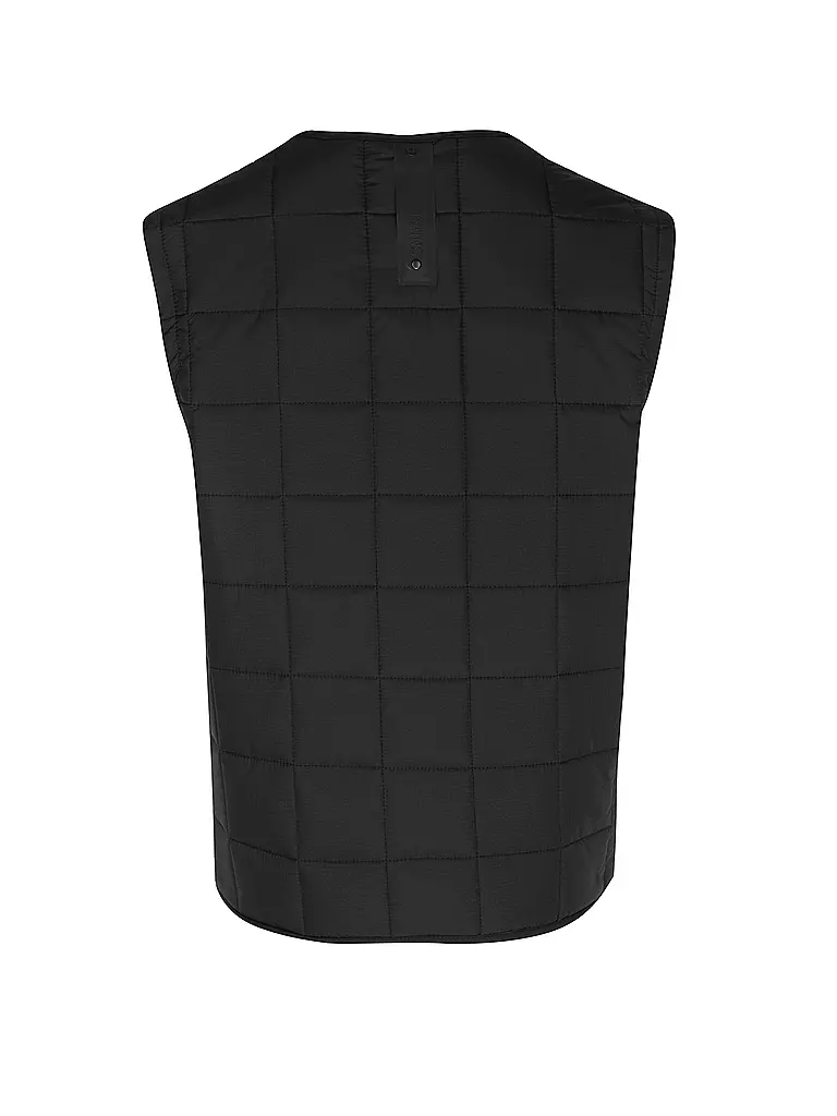 RAINS Steppgilet  schwarz