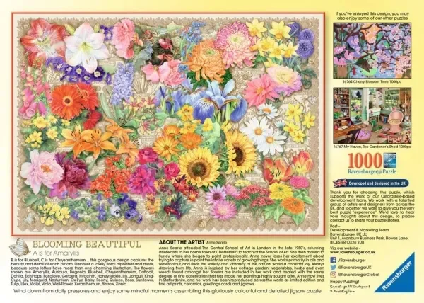 Ravensbuerger - Puslespil - Blooming Beautiful 1000 brikker