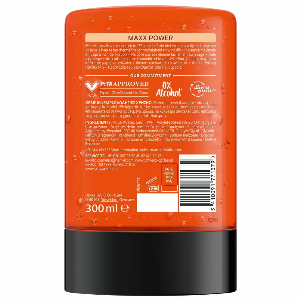 Taft Men Power Gel Maxx Power Hold 8300 ml