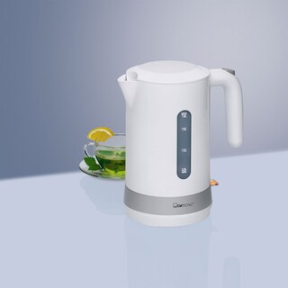 CLATRONIC Wasserkocher WK 3452 weiß 1,8 Liter max. 2200 Watt