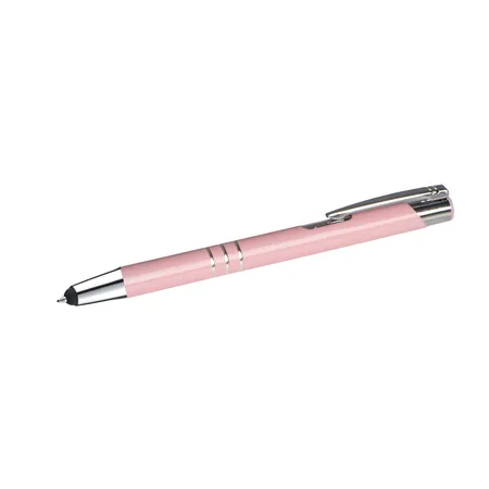 Livepac Office Touchpen Kugelschreiber aus Metall / Farbe: pastell rosa