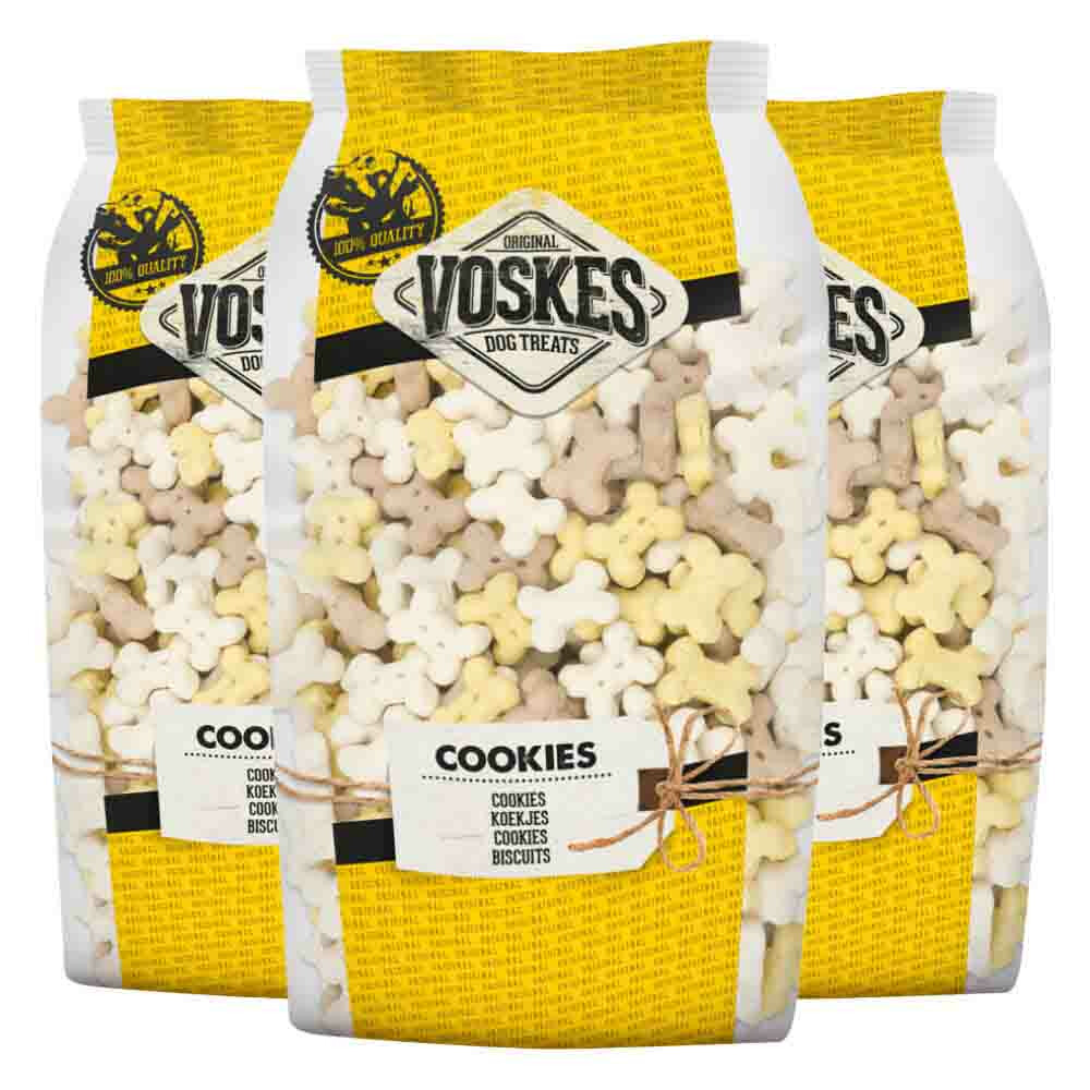 3x Voskes Mini Kluifjes Mix 750 gr