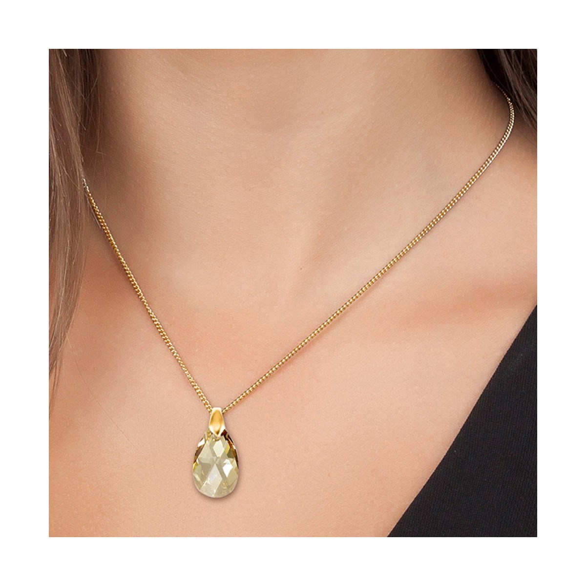 Collier SC Crystal orné de Cristaux scintillants