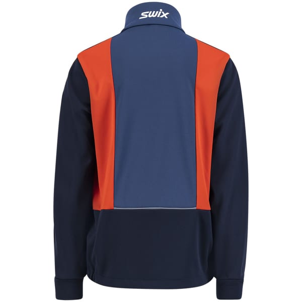 Veste ski de fond SWIX CROSS JACKET JR LAKE BLUE