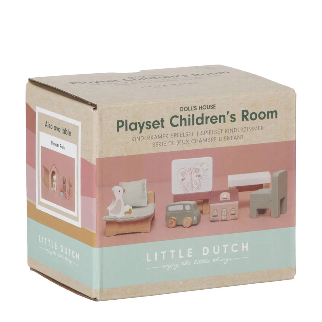 houten aanvulset poppenhuis - kinderkamer